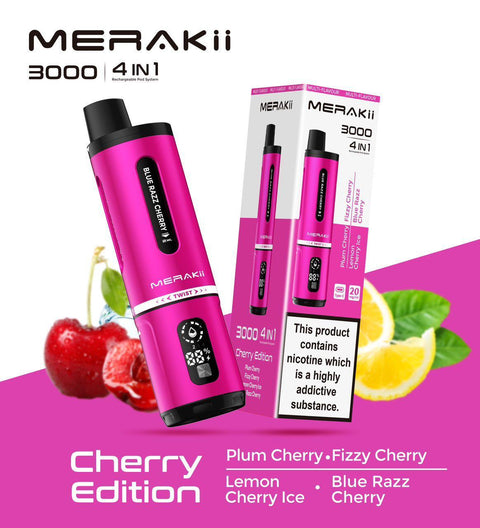 Shop 4 in 1 Merakii 3000 Puffs Disposable Vape Pod Kit - 4 in 1 Merakii 3000 Puffs Disposable Vape Pod Kit - Vape Blaze