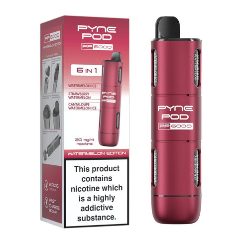 Shop 6 In 1 Pyne Pod PP6000 Disposable Vape Box of 5 - 6 In 1 Pyne Pod PP6000 Disposable Vape Box of 5 - Vape Blaze