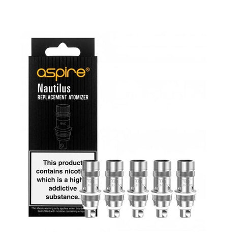 Shop Aspire Nautilus - 1.6 ohm - Coils (Pack of 5) - Aspire Nautilus - 1.6 ohm - Coils (Pack of 5) - Vape Blaze