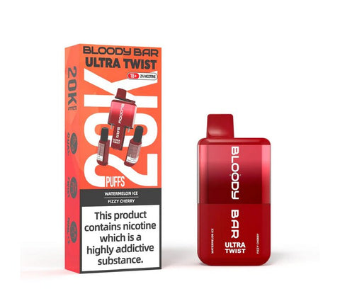 Shop Bloody Bar Ultra Twist 20000 Disposable Vape Box of 5 - Bloody Bar Ultra Twist 20000 Puffs Disposable Vape Box of 5 - #Simbavapeswholesale# - Vape Blaze