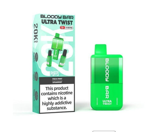 Shop Bloody Bar Ultra Twist 20000 Disposable Vape - Bloody Bar Ultra Twist 20000 Puffs Disposable Vape Box of 5 - #Simbavapeswholesale# - Vape Blaze