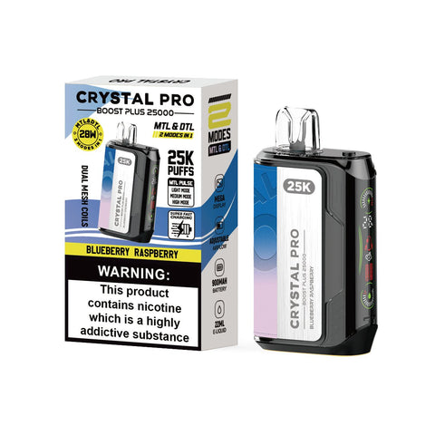 Shop Crystal Pro Boost Plus 25k Disposable Vape Pack of 5 - Crystal Pro Boost Plus 25k Disposable Vape Pack of 5 - Vape Blaze