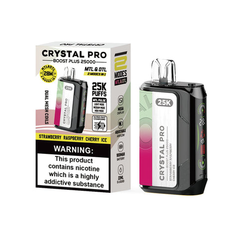 Shop Crystal Pro Boost Plus 25k Disposable Vape Pack of 5 - Crystal Pro Boost Plus 25k Disposable Vape Pack of 5 - Vape Blaze