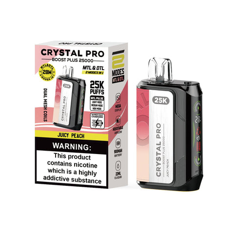 Shop Crystal Pro Boost Plus 25k Disposable Vape Pack of 5 - Crystal Pro Boost Plus 25k Disposable Vape Pack of 5 - Vape Blaze