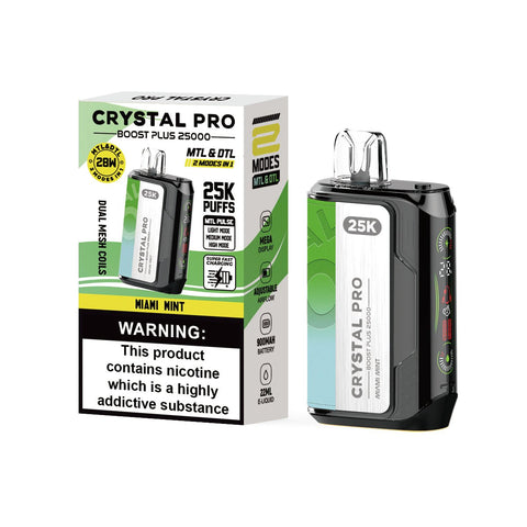 Shop Crystal Pro Boost Plus 25k Disposable Vape Pack of 5 - Crystal Pro Boost Plus 25k Disposable Vape Pack of 5 - Vape Blaze