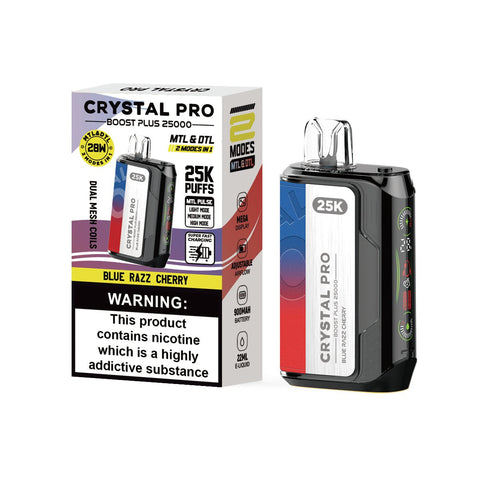 Shop Crystal Pro Boost Plus 25k Disposable Vape Pack of 5 - Crystal Pro Boost Plus 25k Disposable Vape Pack of 5 - Vape Blaze