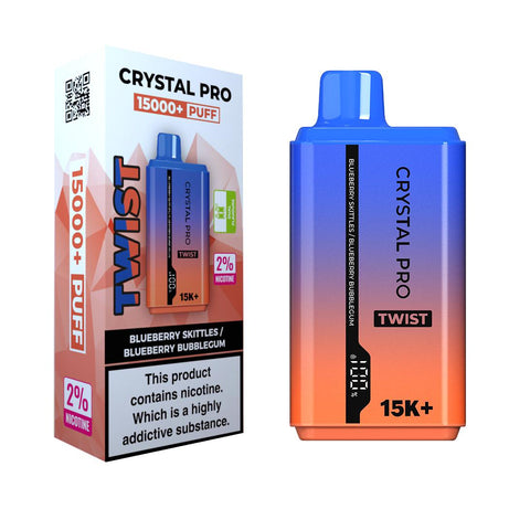 Shop Crystal Pro Twist 15000 Disposable Vape 0MG - Shop Crystal Pro Twist 15000 Disposable Vape - Crystal Pro Twist 15000 Disposable Vape - Vape Blaze - Vape Blaze