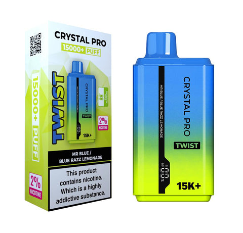 Shop Crystal Pro Twist 15000 Disposable Vape 0MG - Shop Crystal Pro Twist 15000 Disposable Vape - Crystal Pro Twist 15000 Disposable Vape - Vape Blaze - Vape Blaze