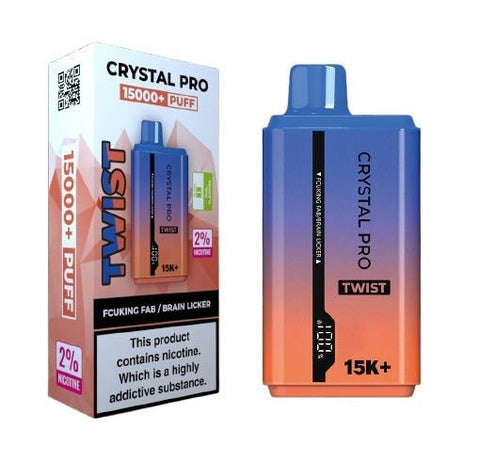 Shop Crystal Pro Twist 15000 Disposable Vape 0MG - Shop Crystal Pro Twist 15000 Disposable Vape - Crystal Pro Twist 15000 Disposable Vape - Vape Blaze - Vape Blaze