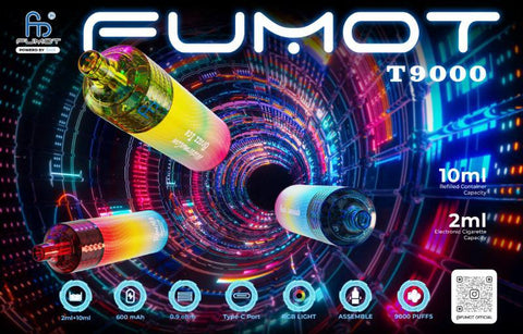 Shop Fumot T9000 Disposable Vape - Fumot T9000 Disposable Vape Box of 5 - Vape Wholesale Mcr - Vape Blaze