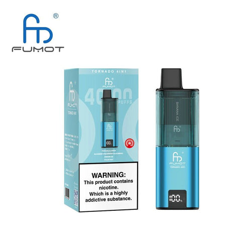 Shop Fumot Tornado 4000 Disposable 4 in 1 Vape - Fumot Tornado 4000 Disposable 4 in 1 Vape Box of 5 - Fumot Tornado 4000 Disposable 4 in 1 Vape Box of 5 - Direct Vape Wholesale - Vape Blaze