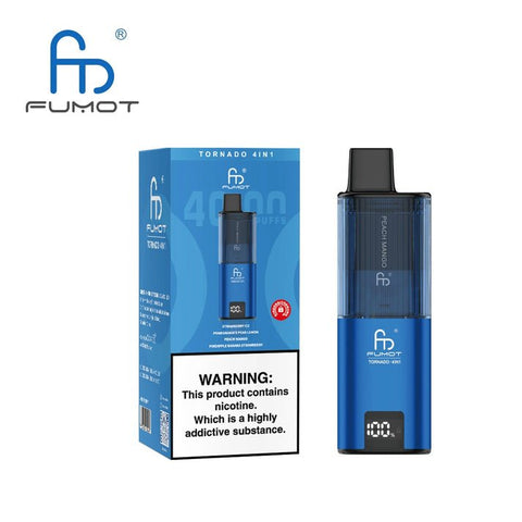 Shop Fumot Tornado 4000 Disposable 4 in 1 Vape - Fumot Tornado 4000 Disposable 4 in 1 Vape Box of 5 - Fumot Tornado 4000 Disposable 4 in 1 Vape Box of 5 - Direct Vape Wholesale - Vape Blaze