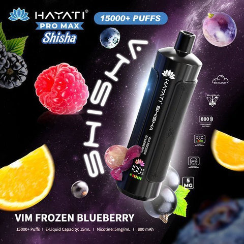 Shop Hayati Pro Max Shisha 15000 Disposable Vape - Hayati Pro Max Shisha 15000 Disposable Vape Box of 5 - VapingSupplier - Vape Blaze