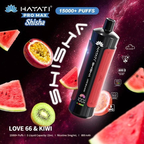 Shop Hayati Pro Max Shisha 15000 Disposable Vape - Hayati Pro Max Shisha 15000 Disposable Vape Box of 5 - VapingSupplier - Vape Blaze