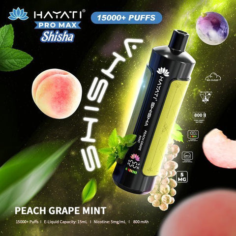 Shop Hayati Pro Max Shisha 15000 Disposable Vape - Hayati Pro Max Shisha 15000 Disposable Vape Box of 5 - VapingSupplier - Vape Blaze