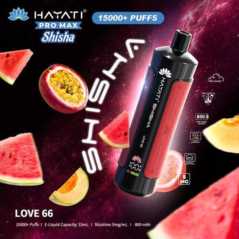 Shop Hayati Pro Max Shisha 15000 Disposable Vape - Hayati Pro Max Shisha 15000 Disposable Vape Box of 5 - VapingSupplier - Vape Blaze