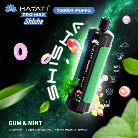 Shop Hayati Pro Max Shisha 15000 Disposable Vape - Hayati Pro Max Shisha 15000 Disposable Vape Box of 5 - VapingSupplier - Vape Blaze