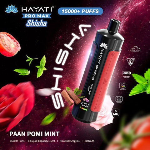 Shop Hayati Pro Max Shisha 15000 Disposable Vape - Hayati Pro Max Shisha 15000 Disposable Vape Box of 5 - VapingSupplier - Vape Blaze