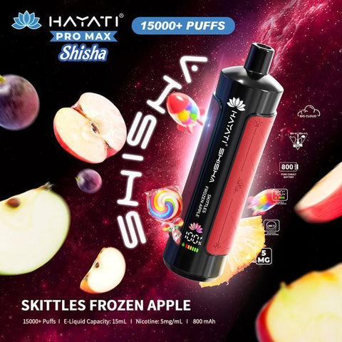 Shop Hayati Pro Max Shisha 15000 Disposable Vape - Hayati Pro Max Shisha 15000 Disposable Vape Box of 5 - VapingSupplier - Vape Blaze