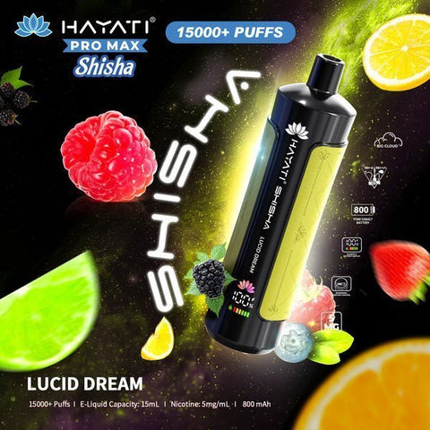 Shop Hayati Pro Max Shisha 15000 Disposable Vape - Hayati Pro Max Shisha 15000 Disposable Vape Box of 5 - VapingSupplier - Vape Blaze