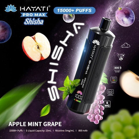 Shop Hayati Pro Max Shisha 15000 Disposable Vape - Hayati Pro Max Shisha 15000 Disposable Vape Box of 5 - VapingSupplier - Vape Blaze