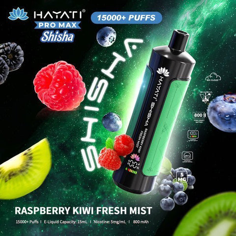 Shop Hayati Pro Max Shisha 15000 Disposable Vape - Hayati Pro Max Shisha 15000 Disposable Vape Box of 5 - VapingSupplier - Vape Blaze