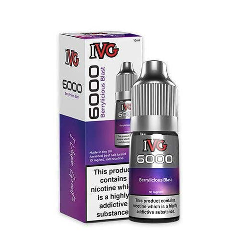 Shop IVG 6000 Nic Salt 10ml E - liquids Box of 10 - IVG 6000 Nic Salt 10ml E - liquids Box of 10 - Vape Blaze