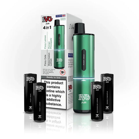 Shop IVG AIR 4 in 1 Disposable Vape | Rechargeable - IVG AIR 4 in 1 Disposable Vape | Rechargeable - Vape Blaze