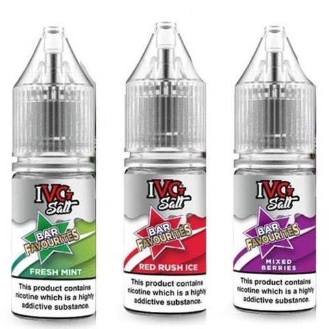 Shop IVG Salt Bar Favourite 10ml E Liquids Nic Salts - Pack Of 10 - IVG Salt Bar Favourite 10ml E Liquids Nic Salts - Pack Of 10 - Vape Blaze