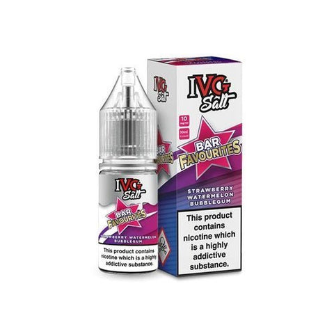 Shop IVG Salt Bar Favourite 10ml E Liquids Nic Salts - Pack Of 10 - IVG Salt Bar Favourite 10ml E Liquids Nic Salts - Pack Of 10 - Vape Blaze