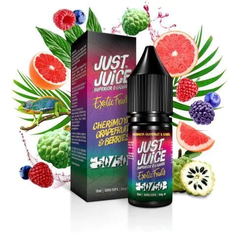 Shop Just Juice Exotic Fruits 50/50 10ml E liquids Box of 10 - Just Juice Exotic Fruits 50/50 10ml E liquids Box of 10 - Vape Blaze