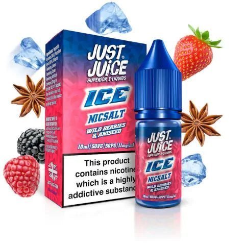 Shop Just Juice Ice Range Nic Salt Box of 5 - Just Juice Ice Range Nic Salt Box of 5 - Vape Blaze