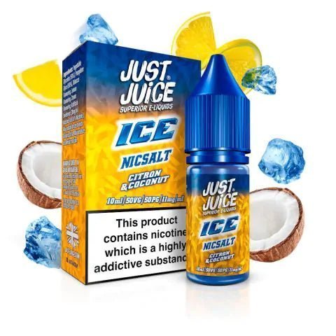 Shop Just Juice Ice Range Nic Salt Box of 5 - Just Juice Ice Range Nic Salt Box of 5 - Vape Blaze