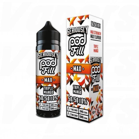 Shop Seriously Pod Fill Max 50ml E - Liquid - Seriously Pod Fill Max 50ml E - Liquid - Vape Blaze