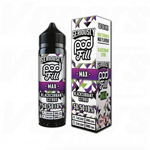 Shop Seriously Pod Fill Max 50ml E - Liquid - Seriously Pod Fill Max 50ml E - Liquid - Vape Blaze