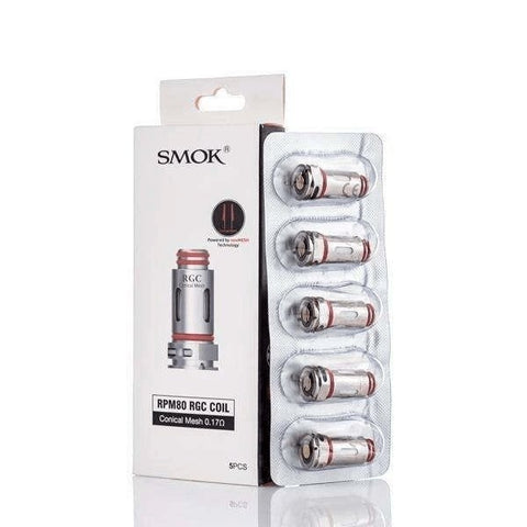 Shop Smok Rpm80 Rgc 0.17ohm Coils - 5pack - Smok Rpm80 Rgc 0.17ohm Coils - 5pack - Vape Blaze