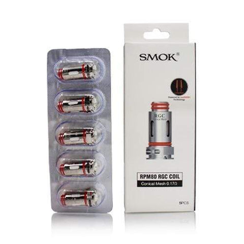 Shop Smok Rpm80 Rgc 0.17ohm Coils - 5pack - Smok Rpm80 Rgc 0.17ohm Coils - 5pack - Vape Blaze