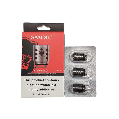 Shop Smok Tfv12 Q4 - 0.4 ohm - Coils - 3pack - Smok Tfv12 Q4 - 0.4 ohm - Coils - 3pack - Vape Blaze