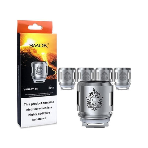 Shop Smok V8 Baby T6 - 0.2 ohm - Coils - Smok V8 Baby T6 - 0.2 ohm - Coils - Vape Blaze