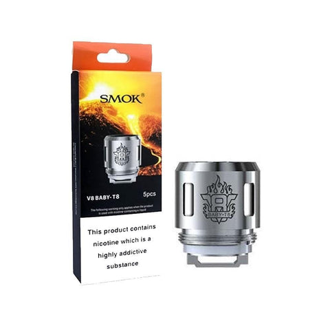 Shop Smok V8 Baby - T8 - 0.15 ohm - Coils - Smok V8 Baby - T8 - 0.15 ohm - Coils - Vape Blaze