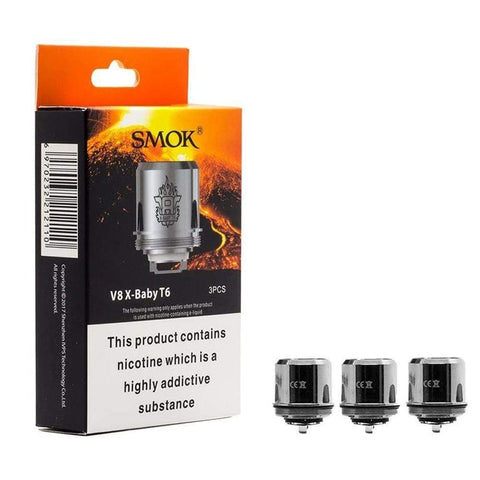 Shop Smok V8 X - Baby T6 - 0.20 ohm - Coils - Smok V8 X - Baby T6 - 0.20 ohm - Coils - Vape Blaze