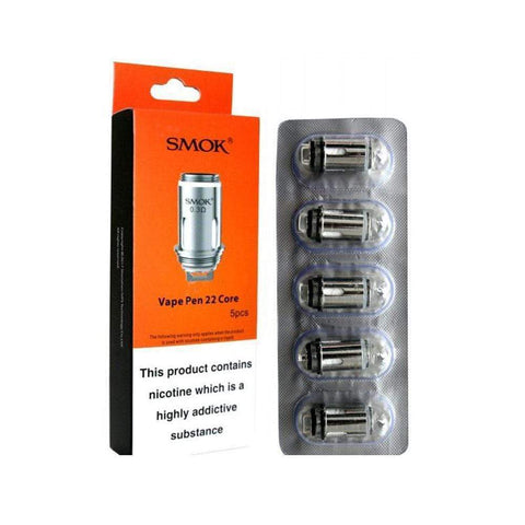 Shop Smok Vape Pen 22 Core - 0.3 ohm - Coils - Smok Vape Pen 22 Core - 0.3 ohm - Coils - Vape Blaze