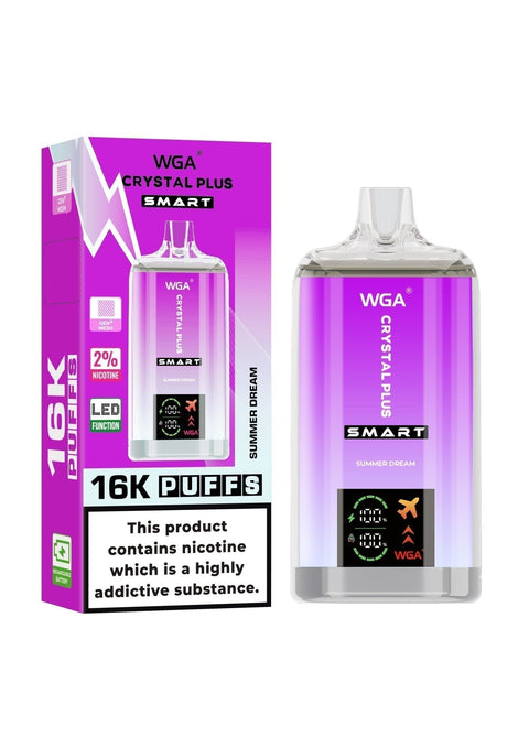 Shop WGA Crystal Plus Smart 16000 Disposable Vape - WGA Crystal Plus Smart 16000 Disposable Vape - Vape Blaze