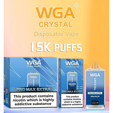 Shop WGA Crystal Pro Max 15000 Disposable Vape - WGA Crystal Pro Max 15000 Disposable Vape - Vape Blaze